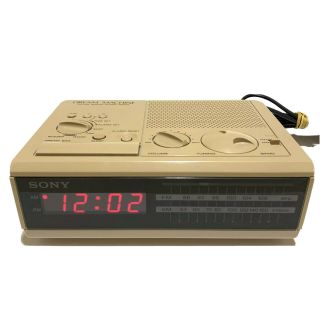 Sony Dream Machine Icf - C2w Digital Alarm Clock Am/fm Radio