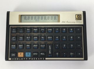 Hewlett - Packard Hp 12c 30th Anniversary Edition Financial Calculator Rare