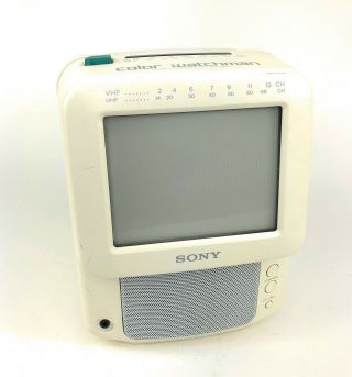 Vintage Rare Sony Color Tv Watchman Am/fm Radio Model Fdt - 5bx5.