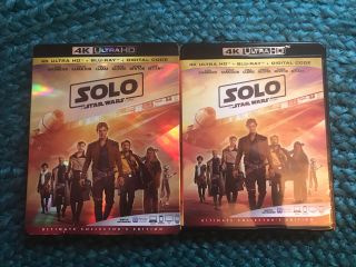 Solo: A Star Wars Story (4k Ultra Hd) Has Rare Oop Slipcover