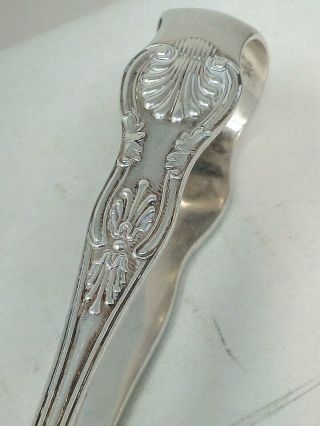 Vintage Silver Plated Eagle Claw Sugar Tongs 3