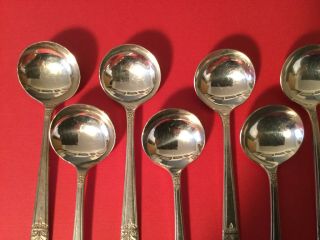 INAUGURATION National Silver Co.  silverplate 7 Soup Berries Spoon 5 1/8” 2