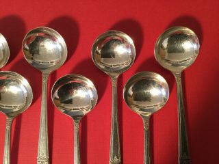 INAUGURATION National Silver Co.  silverplate 7 Soup Berries Spoon 5 1/8” 3