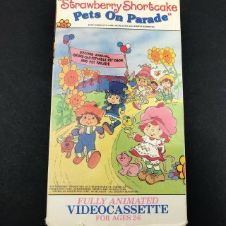 STRAWBERRY SHORTCAKE - PETS ON PARADE FULL ANIMATED RARE VHS 1982 3