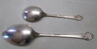 1881 Rogers Oneida 1948 Plantation Silverplate Tablespoon Serving & Sugar Spoon 3