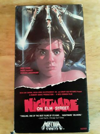 Nightmare On Elm Street Vhs Rare Horror Slasher Gore Stalker Freddy Media Video