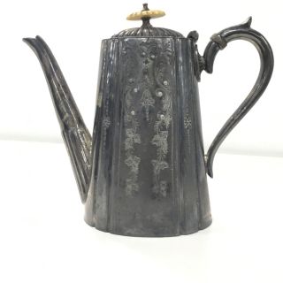 Antique W.  R.  Humphreys & Co Silver Plated Tea/coffee Pot Sheffield England 404