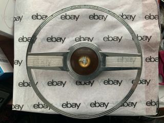 Mercury Eight Horn Ring Button Accessory Rare Wheel 1946 1947 1948 Oem