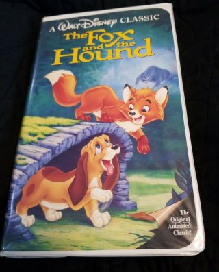 Very Rare The Fox And The Hound,  A Walt Disney Classic Vhs Black Diamond Edition