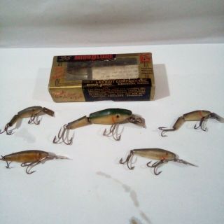 Vintage Set Of 5 L&s Miro Lur Fishing Lures