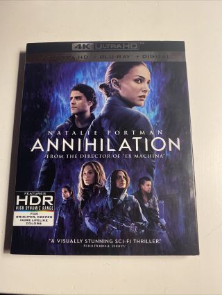 Annihilation 4k Ultra Hd,  Blu Ray,  Slipcover Rare Oop