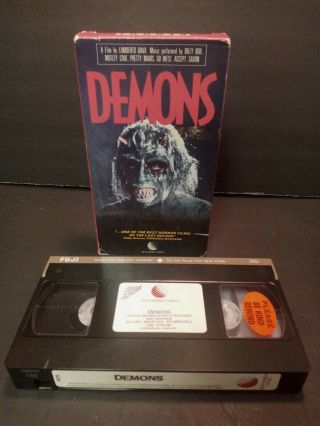 Demons Vhs 1985 Extreme Horror Gore Dario Argento Lamberto Bava Oop Rare