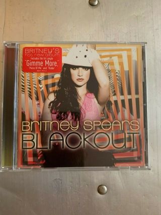 Britney Spears - Blackout Us Promo Cd Hype Sticker Rare