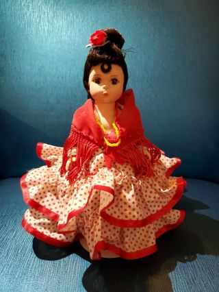 Vintage Madame Alexander " Spain " Doll,  541,  International Series,  8 " 1980 