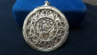 Ancient Bronze Religious Medallion / Pendant - Very Rare 2