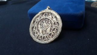Ancient Bronze Religious Medallion / Pendant - Very Rare 2 2