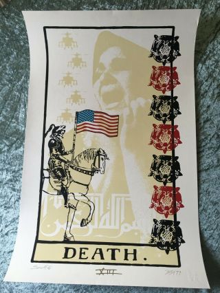 Scorn Death Tarot Card Rare Like Dface Whatson Eine Invader Ryca Banksy Pejac