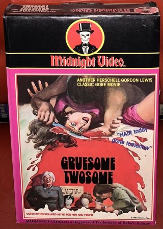 Gruesome Twosome Vhs Big Box Horror Midnight Video 1982 Select A Tape Rare