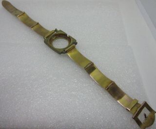 Vintage Omega Gold Filled Watch Band w/Mesoamerican/Chacmool Design RARE 2