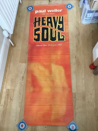 Paul Weller Heavy Soul Lp 1997 Promo Poster The Jam Style Council Mega Rare