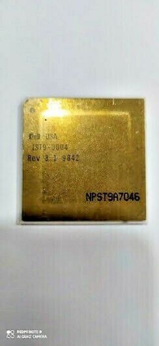Vintage Rare Hp Pa8000 \ 180 Mhz (1st9 - 0004 Rev 3.  1 Gold Ceramic Cpu Processor