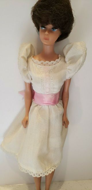 Vintage 1958 Mattel Midge Barbie Doll Brunette Hair Bubble Cut Japan