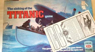 Rare Vtg Complete 1976 The Sinking Of The Titanic Ideal Board Game