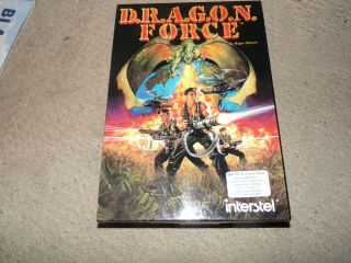Vintage Interstel Ibm Pc Software Dragon Force Game D.  R.  A.  G.  O.  N.  Force Rare