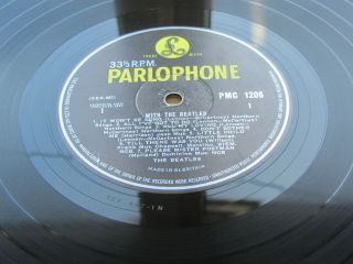 With The Beatles 1963 U K Lp - 1n - 1n Rare Z T Tax Code