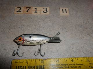 T2713 H Vintage Wooden Bomber Fishing Lure