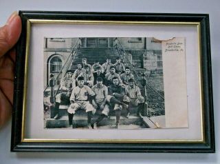 Antique Photograph Brookville Pa Baseball Team Not A Postcard