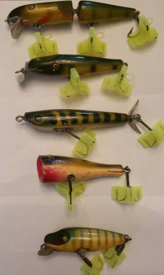Vintage Pflueger Palomine,  Dalton Special,  C.  C.  B.  C.  O. ,  And Two Unmarked.