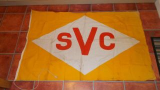 Rare Large Vintage Ships Flag Vectis Co.  Isle Of Wight