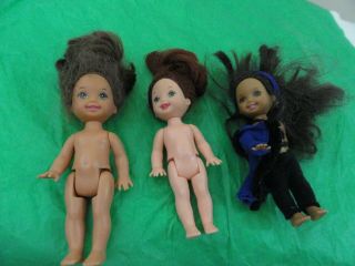 Barbie Baby Kelly Dolls 3 Dolls One Walks Plus Few Clothes