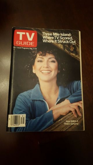 Tv Guide Aug 4 - 10 1979 Joyce Dewitt Of Three 
