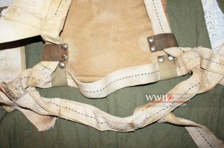WWII RAF Battle of Britain Fighter Pilot ' s Seat Parachute Harness Authentic Rare 3