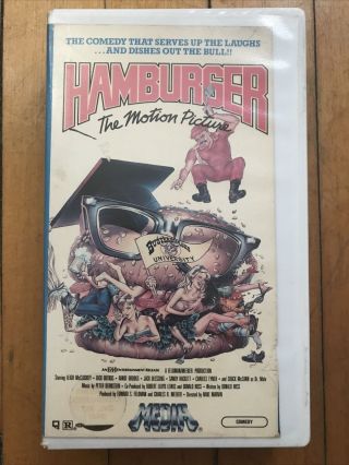 Hamburger The Motion Picture Vhs Rare Cult Sex Comedy Usa Up All Night Sleaze