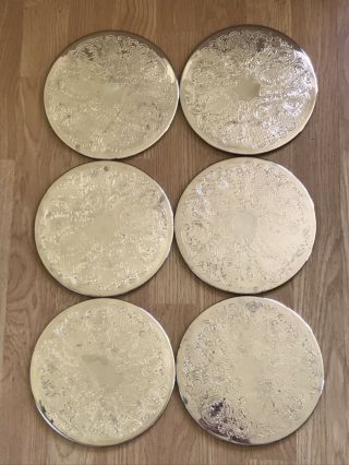 Vintage Silver Plated Place Mats Set Of 6