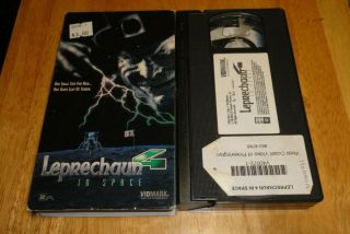 Leprechaun 4 : In Space (vhs,  1996) Warwick Davis Vidmark Rare Horror Sci - Fi