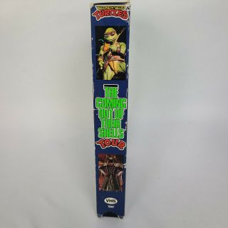 Rare Teenage Mutant Ninja Turtles The Coming Out Of Their Shell Tour VHS 3