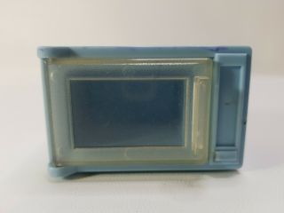 Playskool Dollhouse Blue Microwave For Kitchen For Loving Family Rare Door Opens