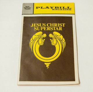 Rare Jesus Christ Superstar 1972 Broadway Playbill W/hermes Perfume Sample