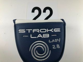 Odyssey Stroke Labs Mallet Putter Head Cover Fast Rare Blue