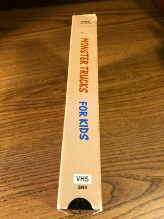 Real Life Monster Trucks For Kids VHS VCR Video Tape RARE 3