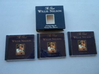 Rare The Great Willie Nelson 3 Cd Set - Containing Classic Performances