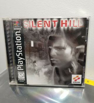 Silent Hill (playstation 1,  1999) Complete,  Black Label,  Rare - Ps1