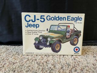 Rare Vintage Entex Cj - 5 Golden Eagle Jeep 1:32 Model Kit 9601 Missing 