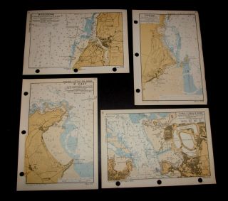 4 Rare Overlord Coastal Maps For Planning D - Day Invasion Of France Ww2 1943