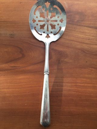 Antique Sterling Tomato Slotted Serving Spoon “golden Slipper Square Club 1924”