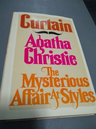 Curtain And The Mysterious Affair At Styles By Agatha Christie Rare Hardcover Vg